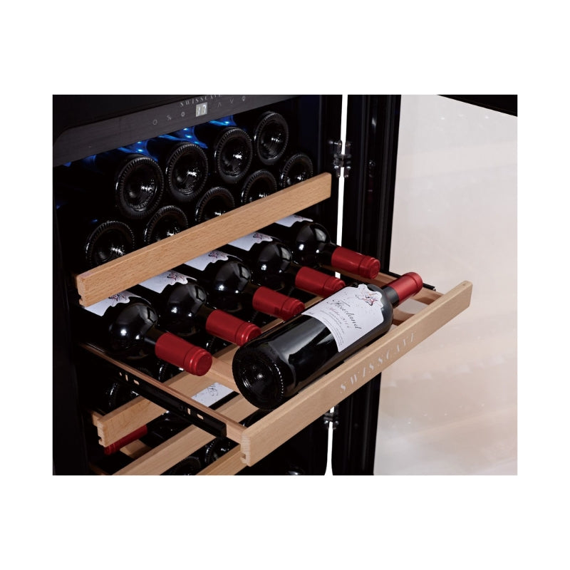 Swisscave Single Zone Wine Cooler Black WL120F - Swisscave - The Huffle Company