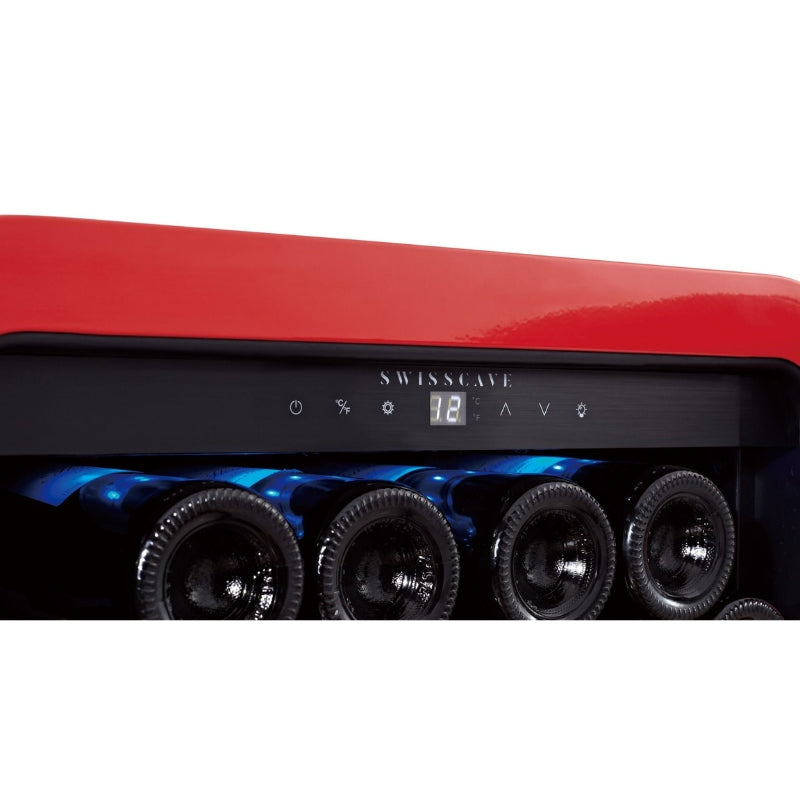 Swisscave Single Zone Wine Cooler Red WL120F - Swisscave - The Huffle Company