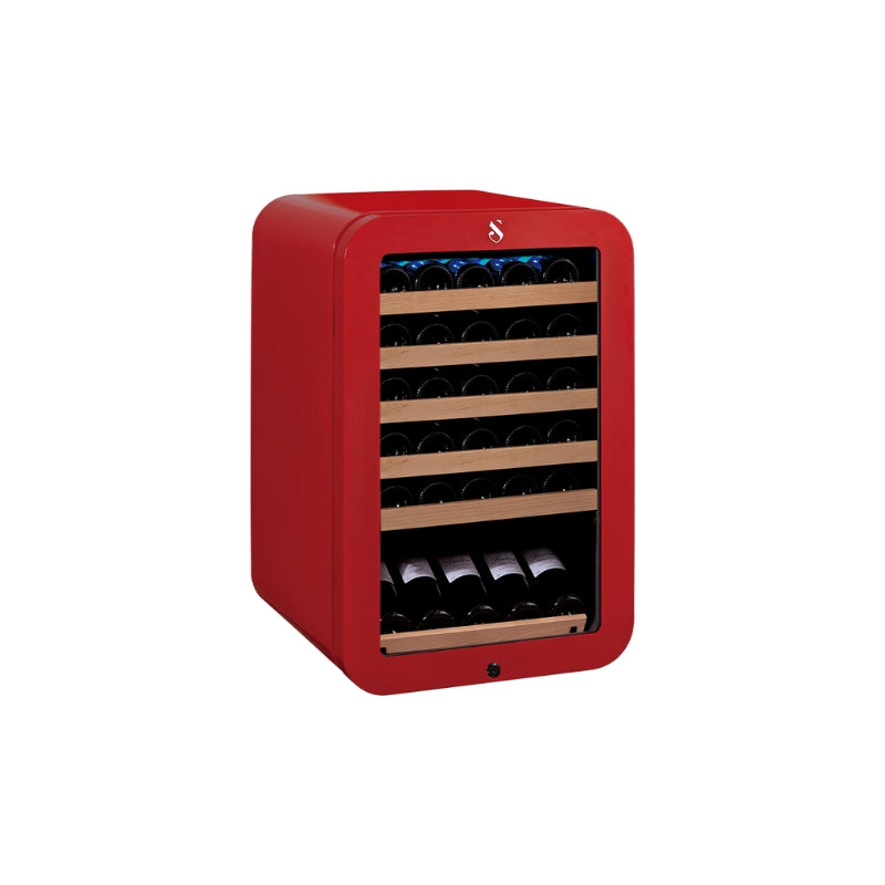 Swisscave Single Zone Wine Cooler Red WL120F - Swisscave - The Huffle Company