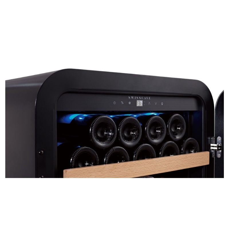 Swisscave Single Zone Wine Cooler Black WL120F - Swisscave - The Huffle Company