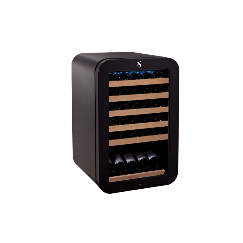 Swisscave Single Zone Wine Cooler Black WL120F - Swisscave - The Huffle Company