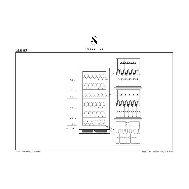 Swisscave Dual Zone Wine Cooler WL355DF - Swisscave - The Huffle Company