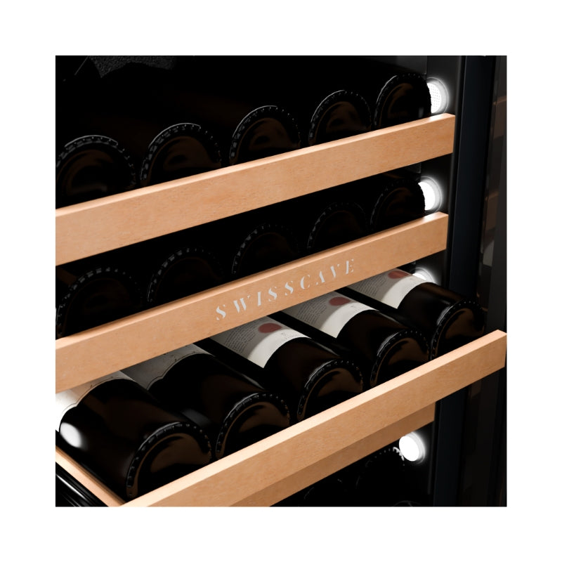 Swisscave Dual Zone Wine Cooler BLACK WLB320DF - Swisscave - The Huffle Company