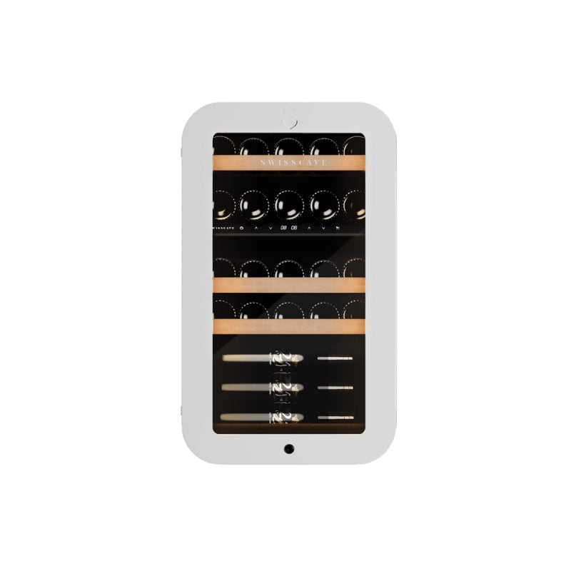 Swisscave Dual Zone Wine Cooler White WLB120DF - Swisscave - The Huffle Company