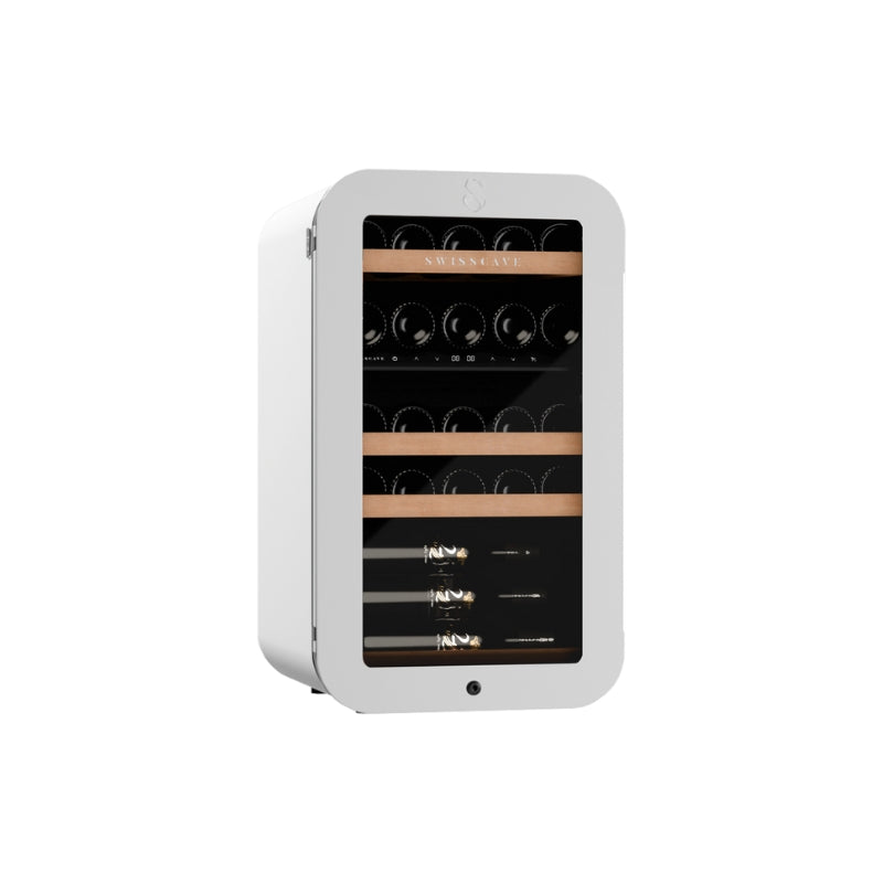 Swisscave Dual Zone Wine Cooler White WLB120DF - Swisscave - The Huffle Company