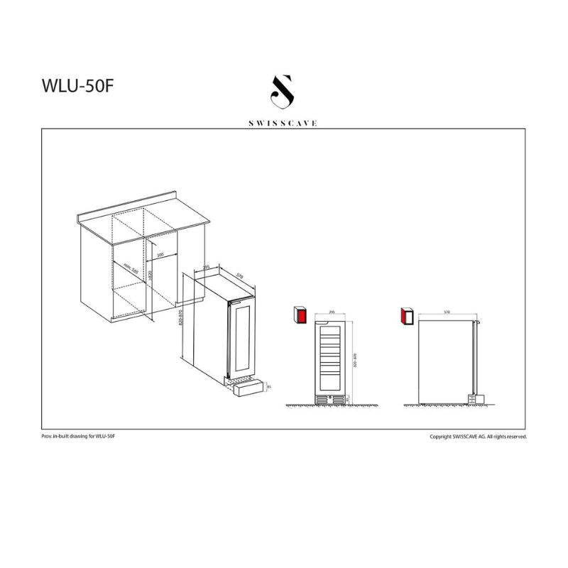Swisscave Single Zone Wine Cooler WLU50F - Swisscave - The Huffle Company