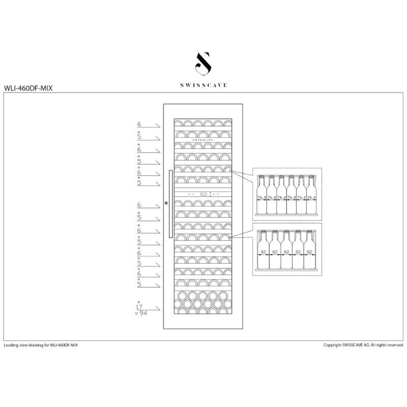 Swisscave Dual Zone Wine Cooler WIB178DFT - Swisscave - The Huffle Company