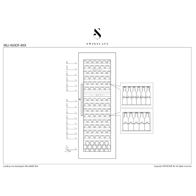 Swisscave Dual Zone Wine Cooler WIB178DF - Swisscave - The Huffle Company
