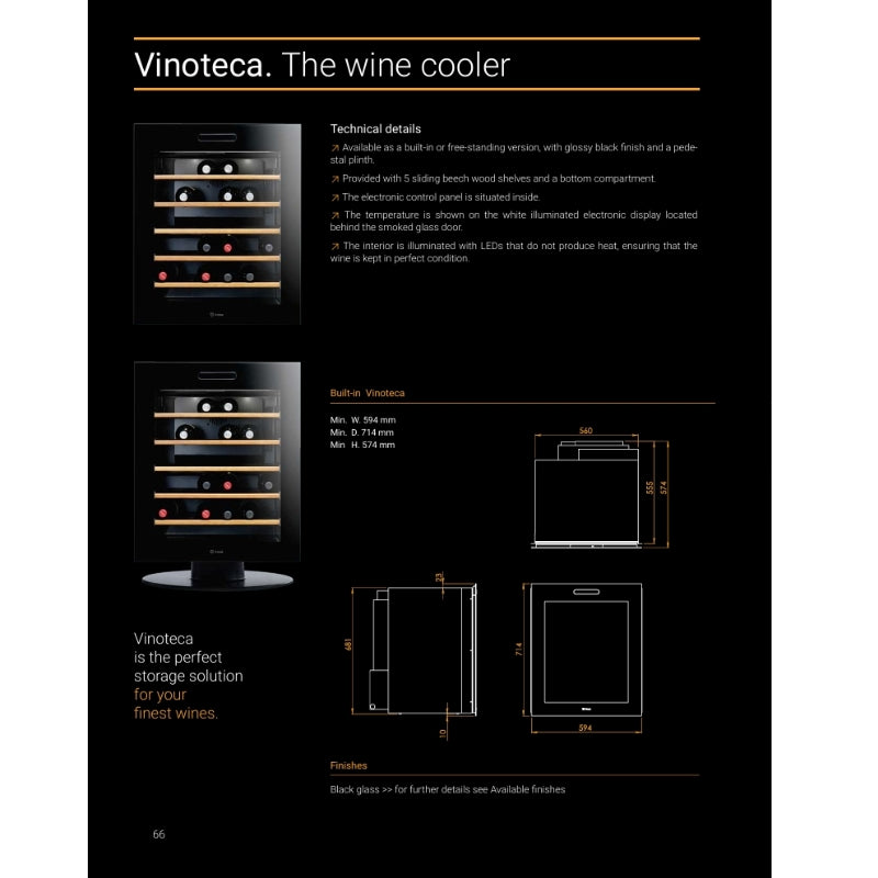 Irinox Vinoteca Wine Fridge Built In - Irinox - The Huffle Company