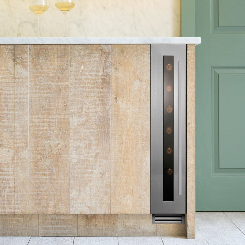 Caple Undercounter Single Zone Slimline Wine Fridge Stainless Steel Wi159 - Caple - The Huffle Company