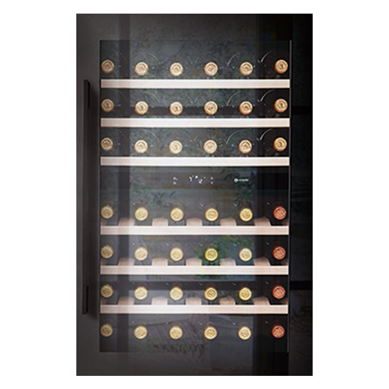 Caple In-Column Dual Zone Wine Fridge Black Glass WC6521BG - Caple - The Huffle Company