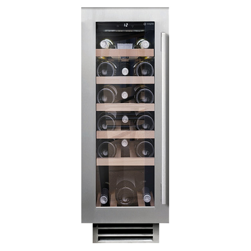 Caple Undercounter Single Zone Wine Fridge Black Steel Wi3125BS - Caple - The Huffle Company