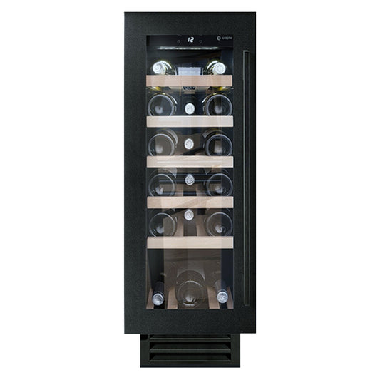 Caple Undercounter Single Zone Wine Fridge Black Steel Wi3125BS - Caple - The Huffle Company