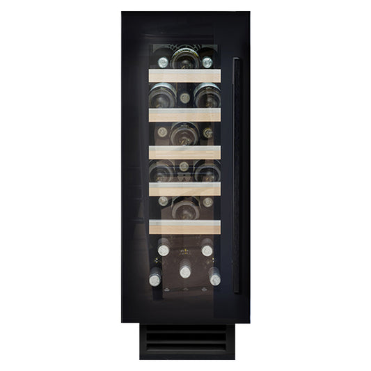 Caple Undercounter Single Zone Wine Fridge Black Glass Wi3155BG - Caple - The Huffle Company