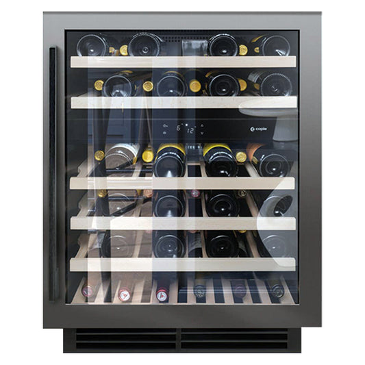 Caple Undercounter Dual Zone Wine Fridge Gunmetal Wi6135GM - Caple - The Huffle Company