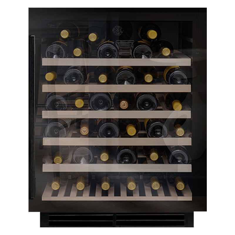 Caple Undercounter Single Zone Wine Fridge Black Wi6143BG - Caple - The Huffle Company